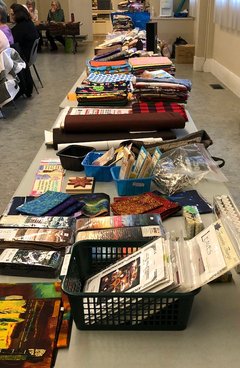 Merchants all set up for selling